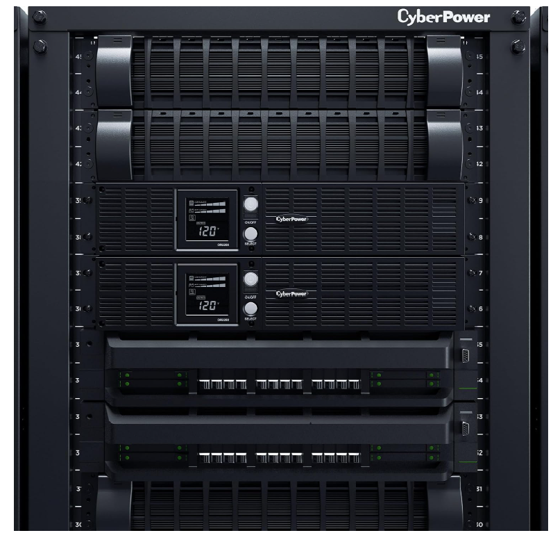 Equipo de respaldo de energía CyberPower en rack